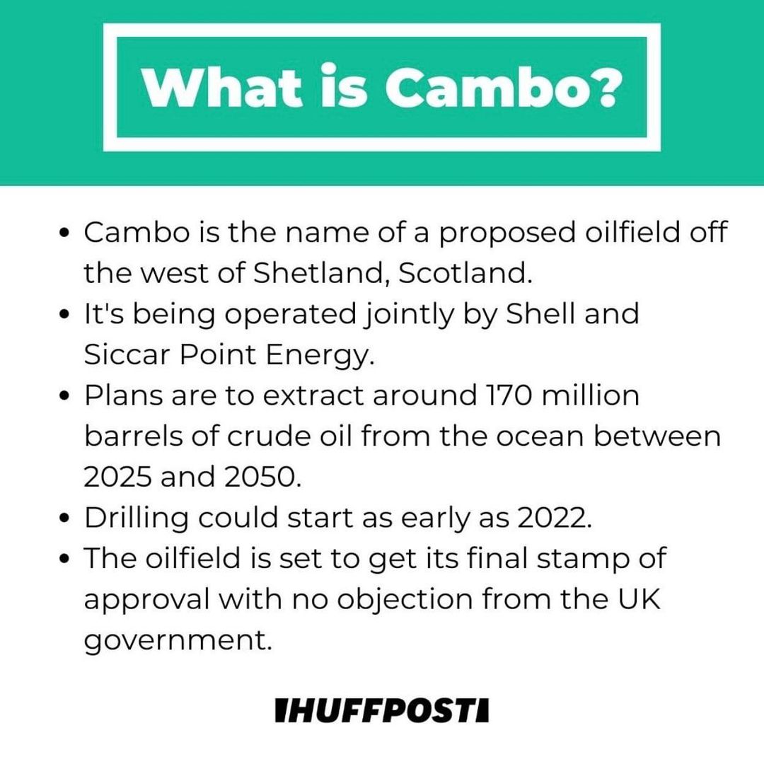 25 oktober: #stopcambo NOW !!! Swipe for helpful information by @huffpostUK about what Cambo is and what you can do to help.

@stopcambo
